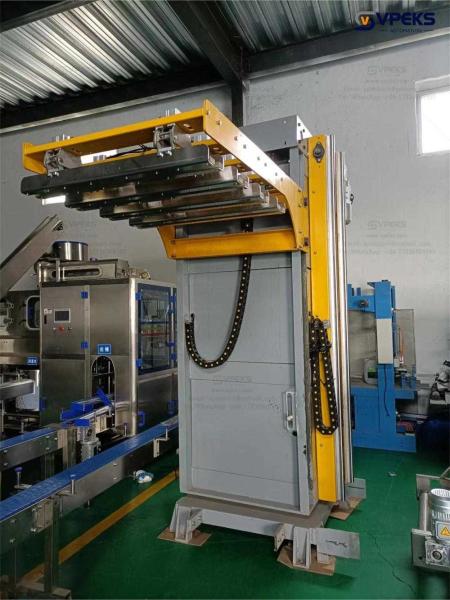 Automated Palletizer System Column Palletizer For Bottled Water Palletizing