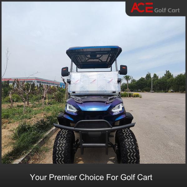 4kw Motor Motorized 4 Seat Golf Cart 80km Range 12 Inch Electric Tour Car