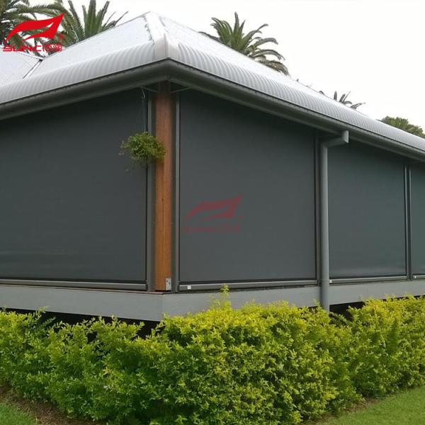 Cortinas de pista Zip à prova de chuva Protegem e melhorem o seu espaço com instalação DIY ou profissional