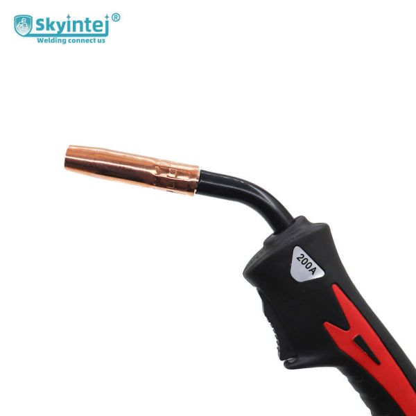 Air Cooled Skyintej Pana 200A Copper Plated Flexible Swan Neck Electric Drive MIG Welding Torch High Temperature Resistant