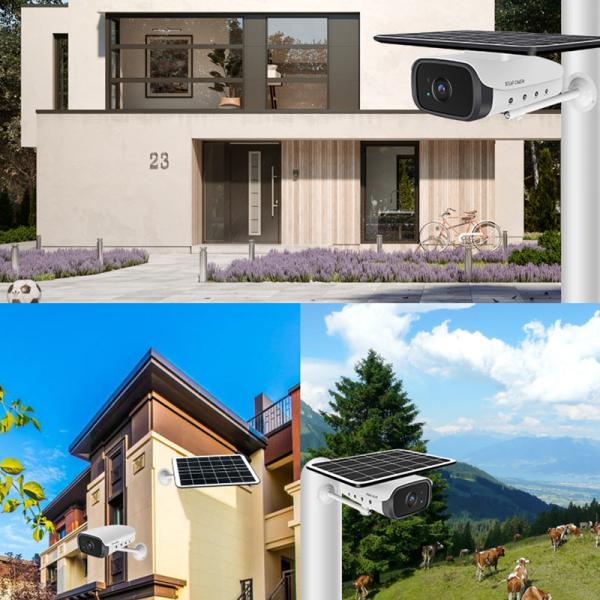 Outdoor Waterproof Ip66 1080p Solar Power Cctv Wifi Ip Ptz Wireless Security Cameras