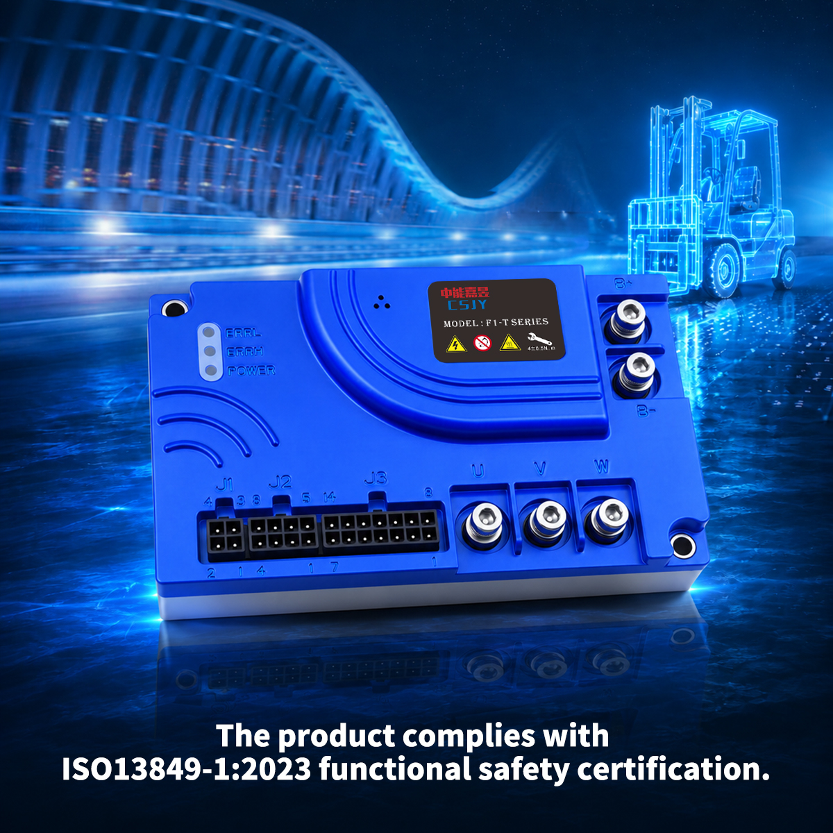 30A 24V~80V Electric Forklift Controller RS485, RS232, CAN,Dual Encoder Interface Electric Forklift Steering Controller
