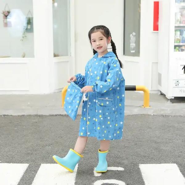 Children's Waterproof Rainwear with Magic Function and Conventional Size