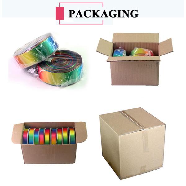 Gold Metallic Polyester Glitter Ribbon 35 Colors for Decoration Applications Only