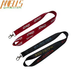Employees Thick Woven Lanyards Entertainment Industries Blank Polyester Lanyards