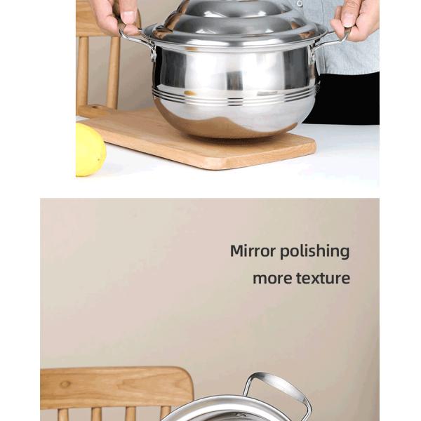 Cookware размера фабрики оптовый различный установил нержавеющую сталь 5PCS изготовленных на заказ баков оптовую варя набор бака