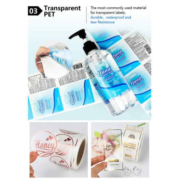 Round Shape Waterproof Vinyl Sticker Paper