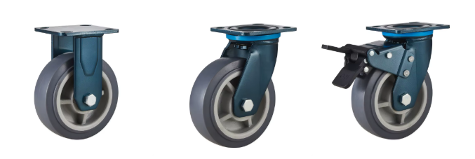 4 / 5 / 6 / 8 Inch Heavy Duty TPR Swivel Caster Wheels – Industrial Mobility Solution