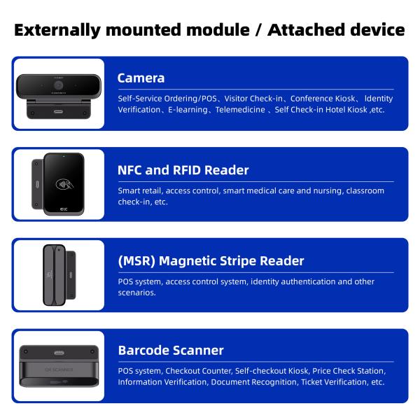 21.5 Touch Screen Android Tablet RK3576 for Restaurant Point of Sale Back Order Kiosk Self-service ordering machine
