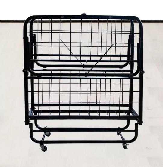 Foldable Iron Frame Modern Single Bed Mattress Strong Stylish for Versatile Bedroom