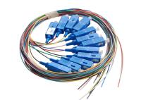 12 trança ótica do cabo de remendo G652D da fibra das cores G657A1 G657A2 1m 1.5m