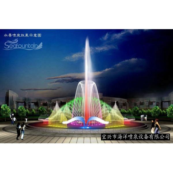 Каменные садовые изделия высокий спрей танцевальный фонтан для наружного публичного отображения