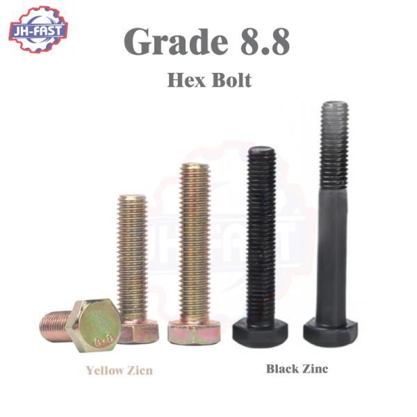 Carbon Steel Fasteners Imperial DIN933 Hex Bolts Boulons M5 M6 M8 M12 Fine Thread