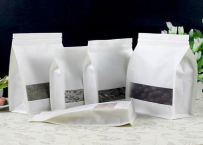 Aluminum Foil Zipper Lock Bags With Window Stand Up Custom Printed 10 Colors For Coffee