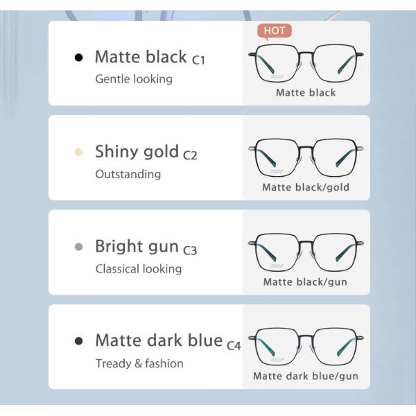 Титан рамок стекел Mg Al облегченный с не объективами рецепта