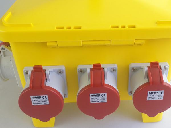 Heavy Duty Temporary Power Distribution Box , IEC60529 Spider Power Box