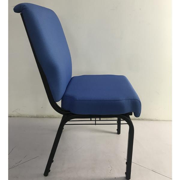 Church Meeting Hall Chair Thickened Carbon Steel Pipe With Grid Bookshelf