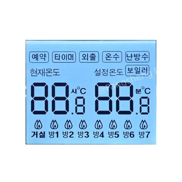 OEM HTN LCD display Factory htn lcd suppliers Segment LCD Display Segment LCD Display TN/HTN/FSTN/VA for Thermostat