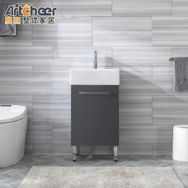 Minimalist Design Water Resistant Eco-Friendly Bathroom Vanity Combo with Smart Mirror