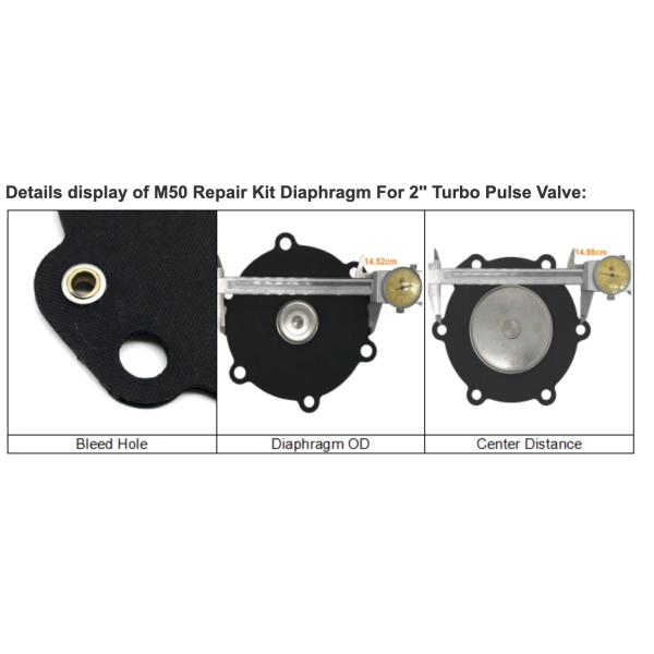 M50 Diaphragm Repair Kit Turbo 2