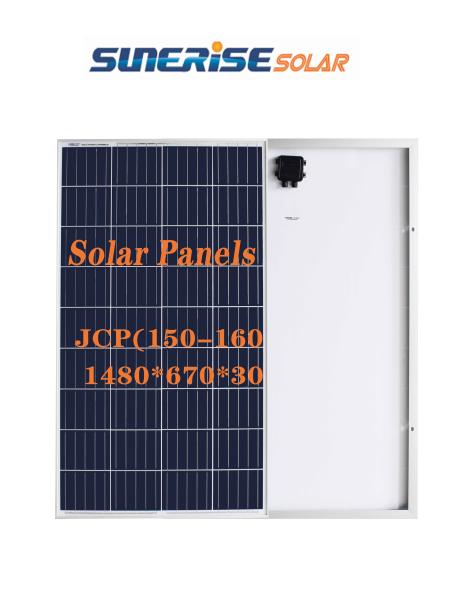 UV Resistant 92% 9KG JCP160 160W 18V Solar Panel