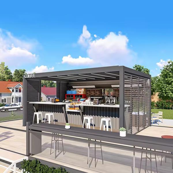 Versatile Retractable Canopy Aluminum Gazebo Weather Resistant and Durable for Outdoor Spaces