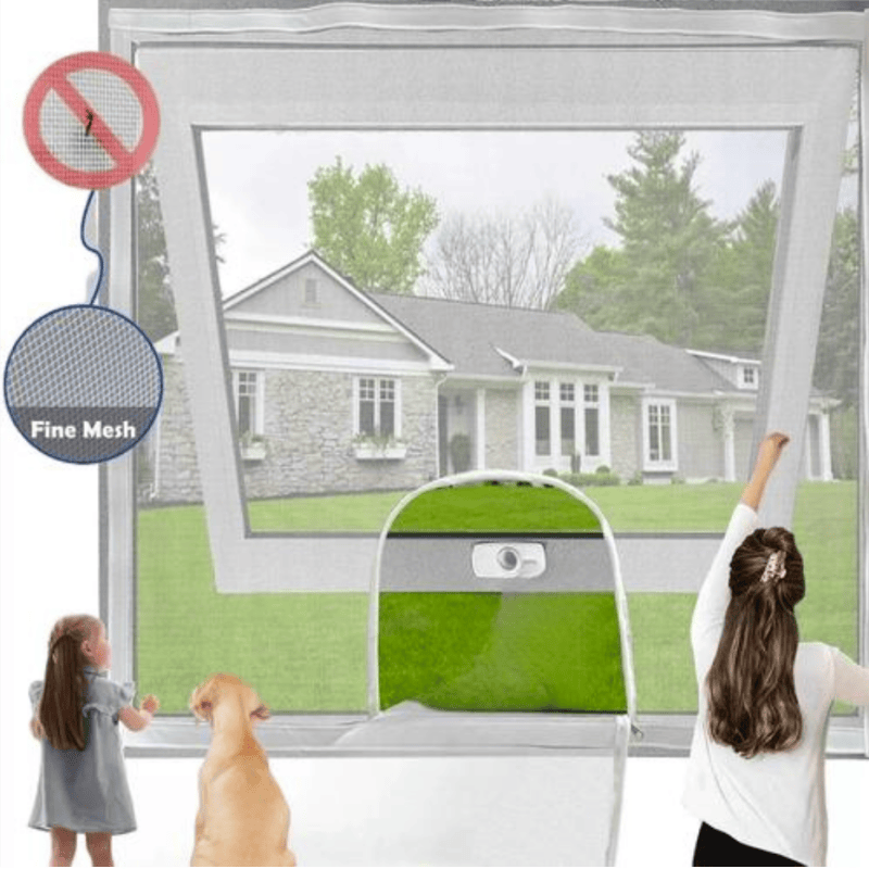 Fiberglass Invisible Window Screen Mesh Fire Retardant And Tear Resistant Customizable Size For Home And Patio