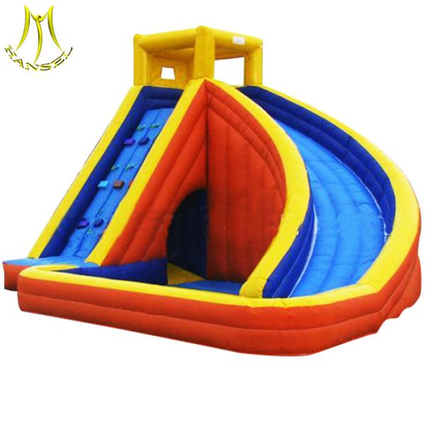 Hansel attractions kids play area inflatable water park slide for kids playground