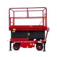 Manual Push Scissor Lifter Industrial Scissor Lift Mobile Elevating Lifter Automotive Cargo Lift Hydraulic Scissor Lift
