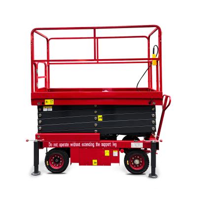 Mobile Hydraulic Scissor Lift Table Manual Push Platform Lifter