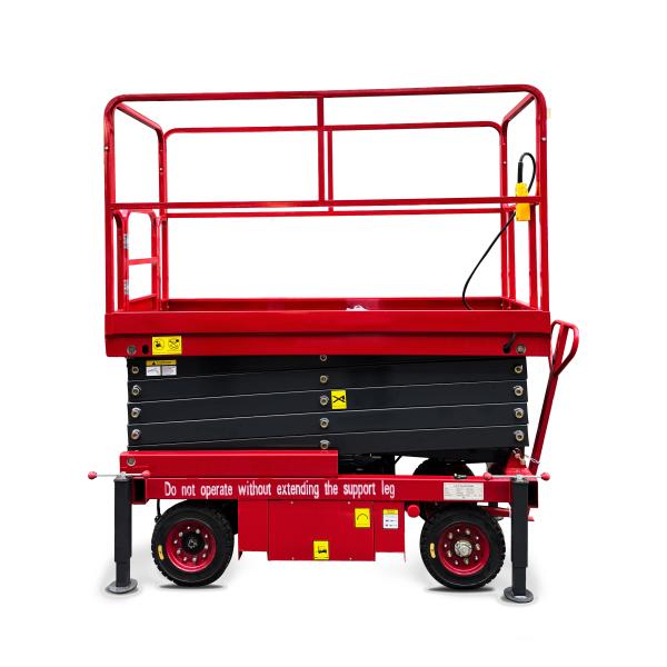 Mobile Hydraulic Scissor Lift Table Manual Push Platform Lifter