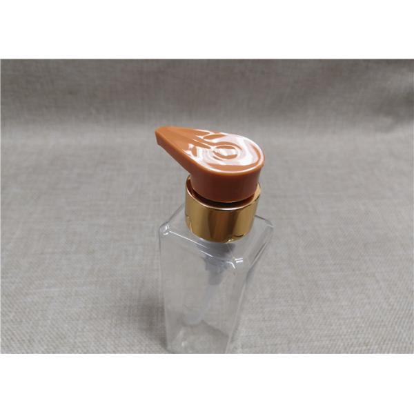 Orange Plastic Lotion Bottle Pumps , Cosmetic Soap Pump Replacement Parts