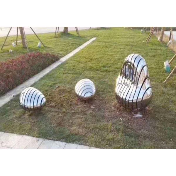 Sculptures en art polies par miroir décoratif d'acier inoxydable