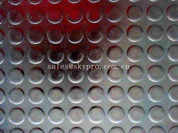 Tactile Rubber Mats Paving Round Stud Anti - Skid Round Stud Rubber Floor Matting