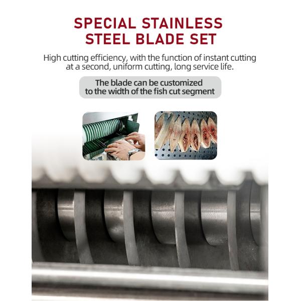 Стабильная замороженная рыба режущая машина износостойкая нержавеющая сталь