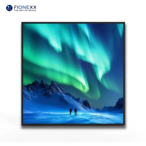 Écran LCD carré à contraste élevé monté au mur, parfait pour les magasins de détail