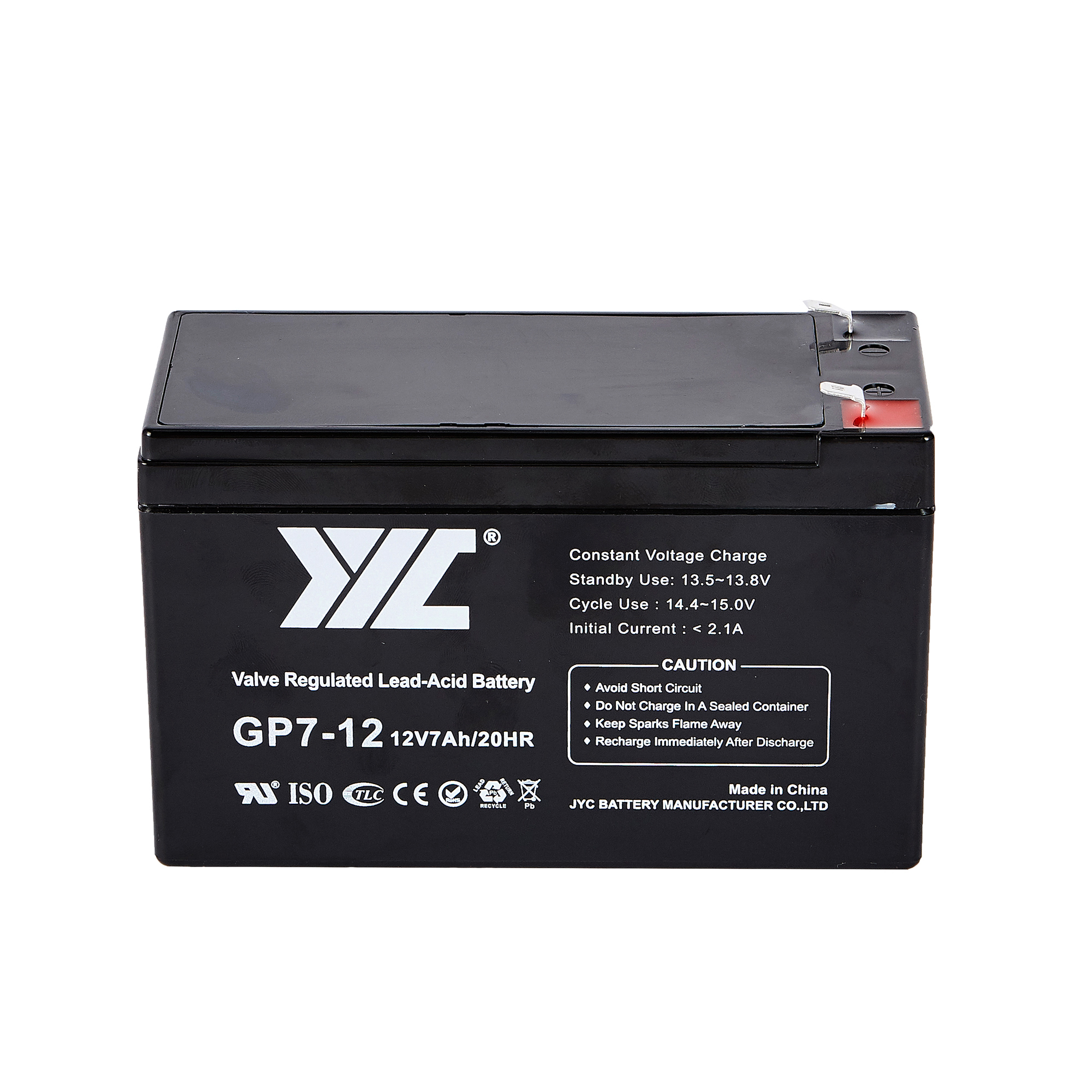 AGM Technology 12V 7Ah Security System Battery For Alarm System