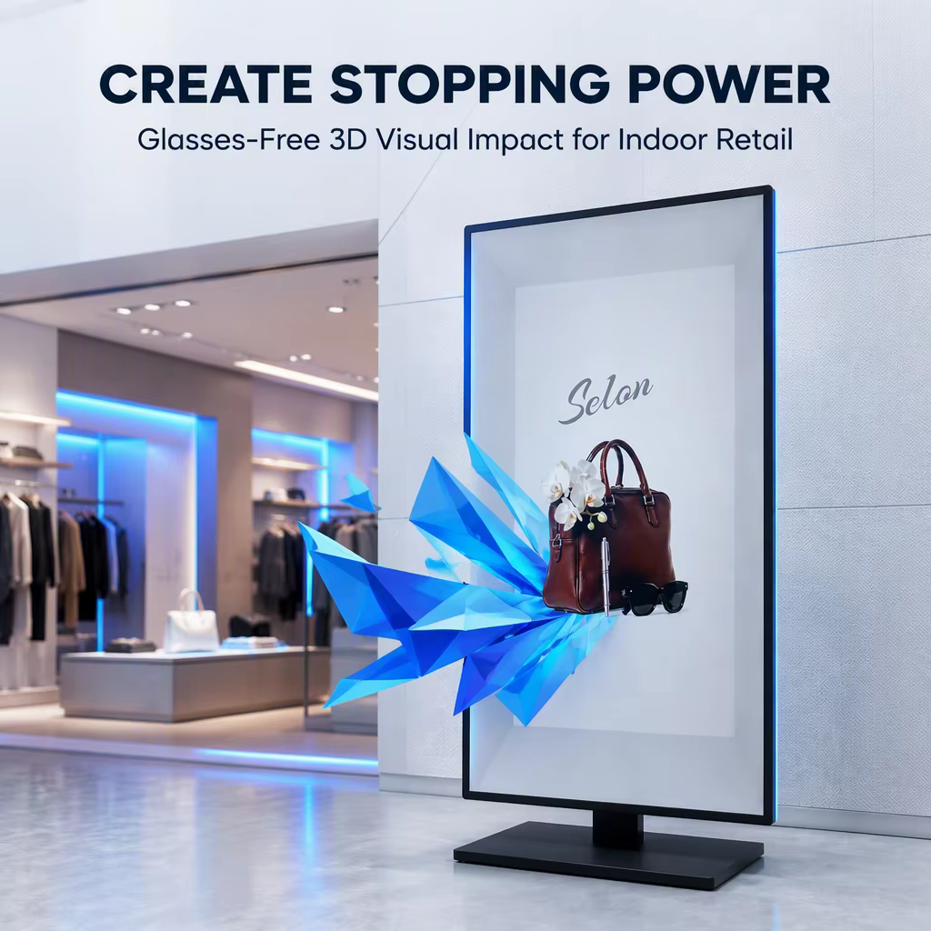 Glasses-free 3D advertising display