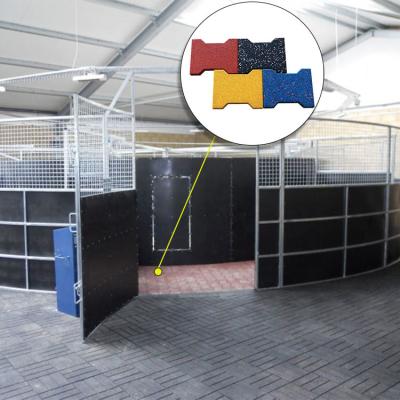 Hot-Selling Dog-Bone Shaped Rubber Brick Rubber Interlocking Horse Walker Mats For Outdoor /Horse Stable Rubber Mat
