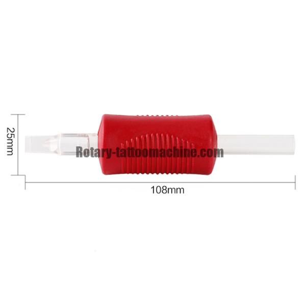 Silicone Material Red Clear Tattoo Tubes , Disposable Cartridge Tattoo Tubes