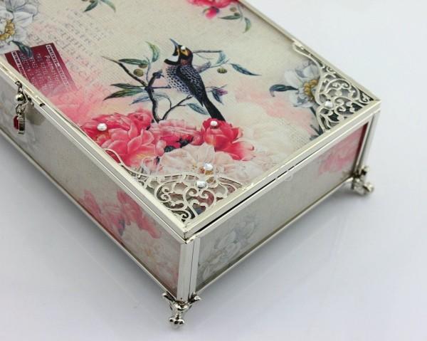 Shinny Gifts Glass Jewelry Box/ Large Mirror Jewelry Box/Wholesale Jewelry Box