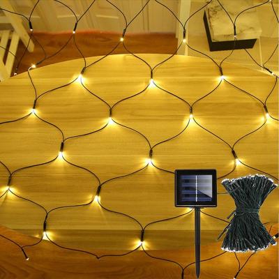 2M Solar Icicle Lights Waterproof Auto On Off Curtain String Lights For Yard Wall Decor