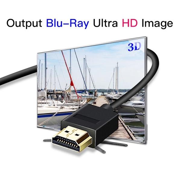 High Speed 4K UHD HDMI Cables 2.0 1080P 3D For TV XBOX PS3 0.3m 1m 1.5m 2m 3m 5m 7.5m 10m
