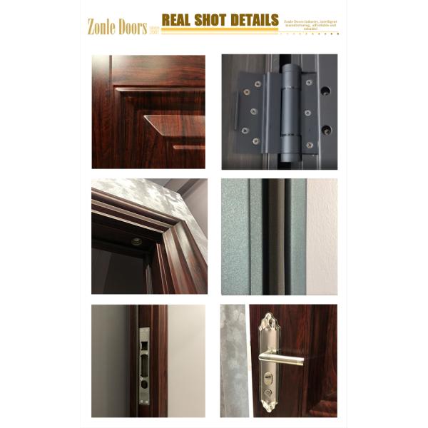New Arrival Fancy Turkish Style Entrance External Safety Security Steel Front Swing Security Door for Sales