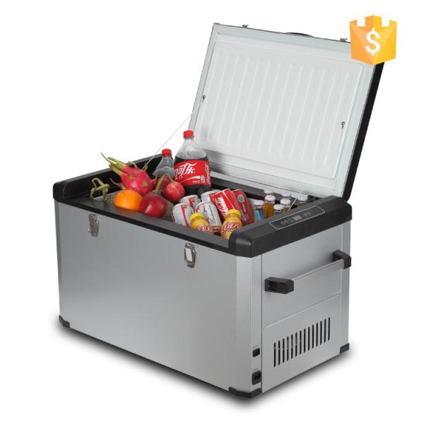 Manual Defrost 12V DC Compressor Portable Car Fridge Freezer , Portable Electric Fridge 60L Capacity