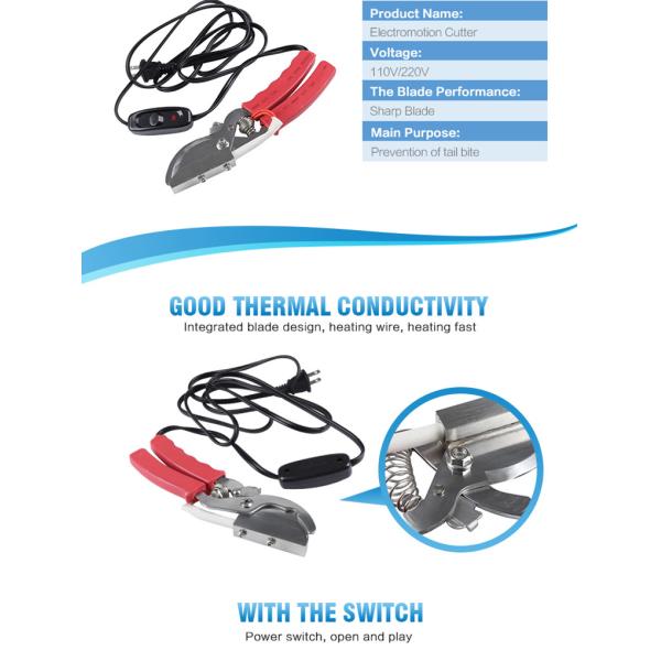 Bloodless SUS Electric Heating Piglet Tail Cutter 150W