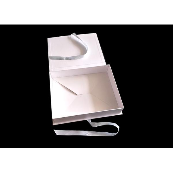 Rose Gold Logo Flat Folding Gift Boxes For T - Shirt Clothes Packaging