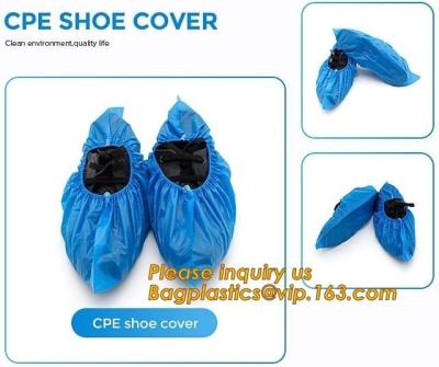 Safety Products, anti-slip, Indoor Disposable, Medical Plastic, Shoe Covers, Waterproof PE CPE Material
