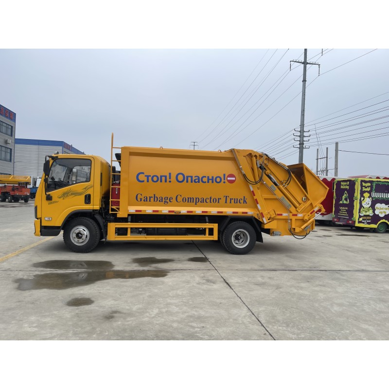 New Shacman 4x2 Transfer Refuse Vehicle Rear Side Loader Swing Arm Hook Lift Hooklift Waste Compactor Garbage Collection Truck