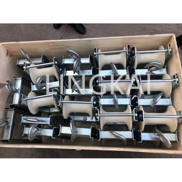 Прочные блоки шкива с алюминиевым кабелем для воздушных линий блока проводника пука ролика Sheave нейлона шнуруя ролик